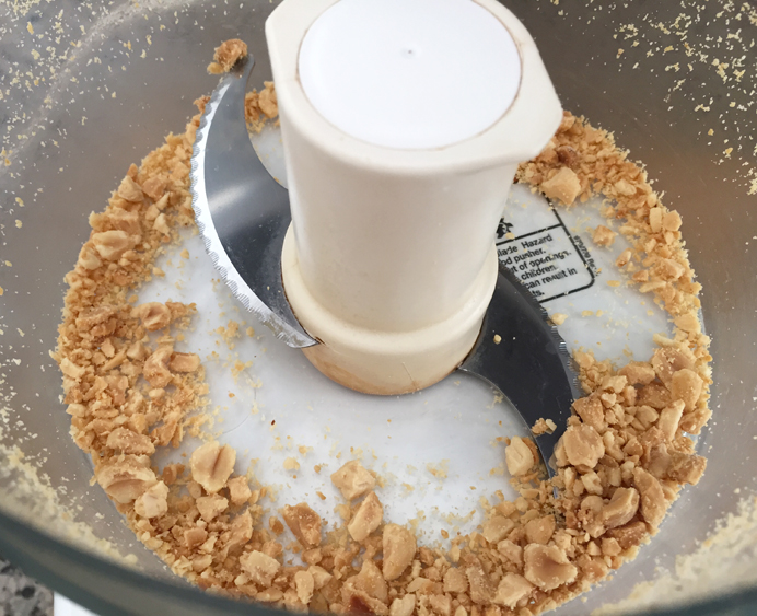 Making the "crunchy" part of crunchy peanut butter